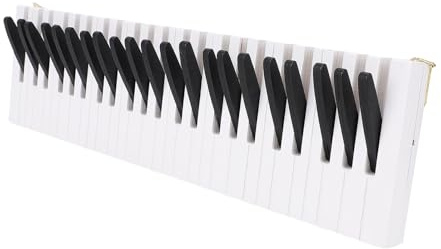 Klavierschlüssel-Kleiderbügel Klavier-Design-Kleiderbügel Im Klavierstil-Haken an der Wand Montage aus Nordischem Holz mit Robuster Konstruktion für Heim Dekoration