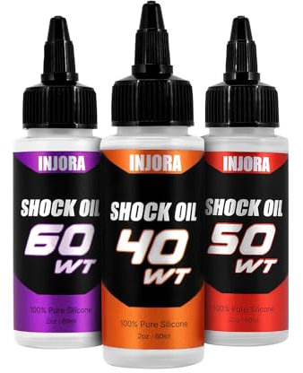 INJORA Huile de Silicone pour Amortisseurs de Voiture RC 40 50 60WT