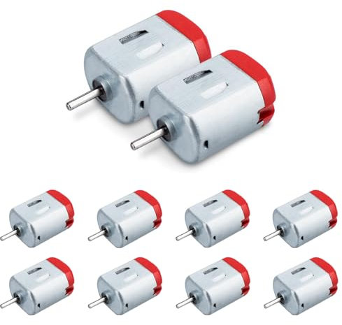 GERUI 10 Stück Mini Motor DC 1.5V-6V Micro130 Elektromotor 23000RPM Starker Magnetischer Motor für Spielzeug Auto Roboter DIY Fan Wissenschaft Projekt STEM