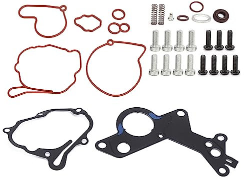 Dilwe Vacuum de en Tándem de Reparación de la Bomba Juego de Juntas 038145209 Reemplazo del Asiento 1.2tdi 1.4tdi .9tdi 2.0tdi 2.0SDI Motores 2000-2010 con Material de Goma de Aluminio