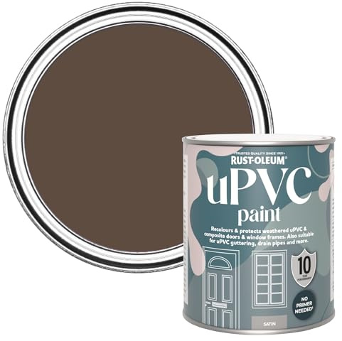 Rust-Oleum uPVC Door and Window Paint in Satin Finish - Coffee Bean 750ml