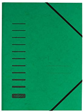 Pagna Eckspanner, A4, grün, aus Karton, mit Gummizug-Verschluss