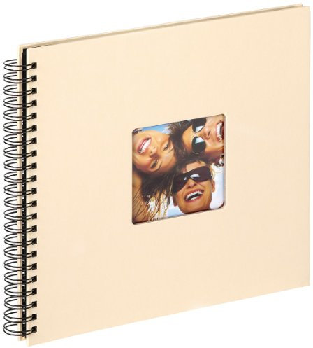walther design Fotoalbum creme 30 x 30 cm Spiralalbum mit Cover-Ausstanzung, Fun SA-110-H
