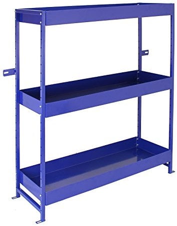 Monster Racking - Estantería Lightning para Furgoneta de Trabajo Universal Profesional Taller Garaje Estanteria Metálica Azul Van Racking Sistema de Almacenamiento de Herramientas para Furgoneta