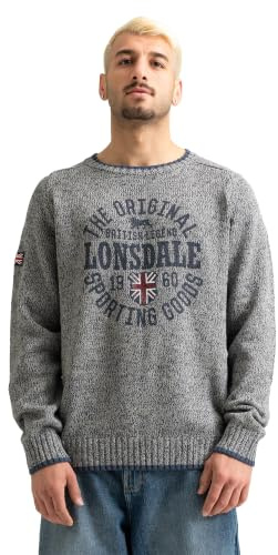 Lonsdale London Borden Männer Sweatshirt grau Streetwear