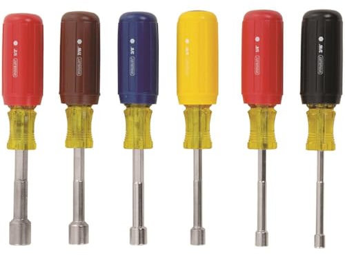 Stanley 6 Piece Vinyl Grip Fractional Nut Driver Set, 62-541