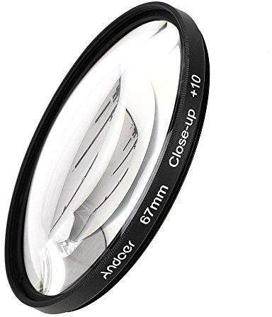 Andoer 67mm Macro Close-Up Filter Set +1 +2 +4 +10 with Pouch for Nikon D80 D90 D7000 Canon Tamron Sigma DSLRs