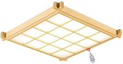 Wandun Japanische Deckenleuchte, Deckenlampen LED Lampen Massivholz tatami Licht Lampen japanische Wohnzimmer Licht Protokolle Deckenlampen