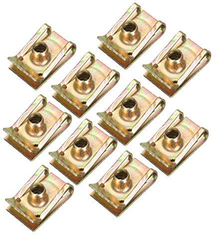 MOMOALA 10Pcs M6 6Mm Sportbike Carenatura Spire velocità Clip Morsetto Fissaggio Viti Dadi Kit per Auto Moto