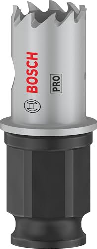 Bosch 1x Scie trépan PRO Sheet Metal Power Change Plus (pour Tôles en acier inoxydable, Tôles en acier, Ø 17 mm, Professional Accessoire Perceuses/visseuses rotatives)