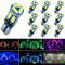 Lot de 10 ampoules LED T5 avec douille à visser 74 70 37 17 2721 PC74 PC37 pour indicateurs de tableau de bord