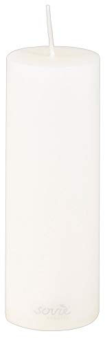 Mank Stumpenkerze Creme, Ø 50 x 150 mm - Brenndauer ca. 42 Stunden