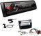 Pioneer MVH-330DAB 1 DIN Autoradio DAB+ Bluetooth USB AUX passend für Toyota Corolla Verso 2004-2009 schwarz