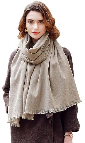 RIIQIICHY Damen Schal Winter Beige Pashmina Stola Festlich Herbst xxl schals Tücher für Abendkleider Frauen Hochzeit schultertuch