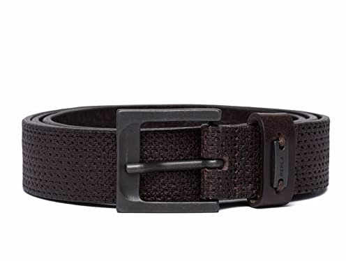 Replay Herren Gürtel aus Leder, Black Brown 128 (Braun), 100