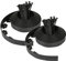 Randaco Borde flexible para césped de plástico con 60 clavos de plástico para anclaje, borde flexible para jardín, barrera de raíces, borde de bancal, longitud 20 m, altura 5 cm, color negro