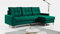 MKS MEBLE Ecksofa - L-Form Sofa mit Schlaffunktion - Wohnlandschaft L Form, Ecksofa mit Schlaffunktion und Bettkasten, Schlafsofa mit Bettkasten, Couch mit Schlaffunktion - Grün Astra