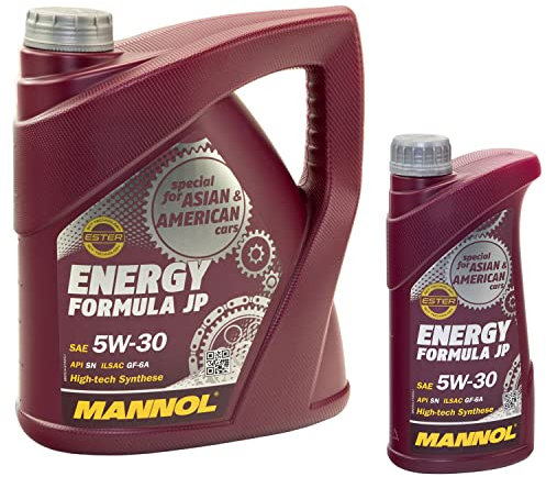 Motoröl Motor Öl MANNOL 5W30 Energy Formula JP API SN 4 Liter + 1 Liter