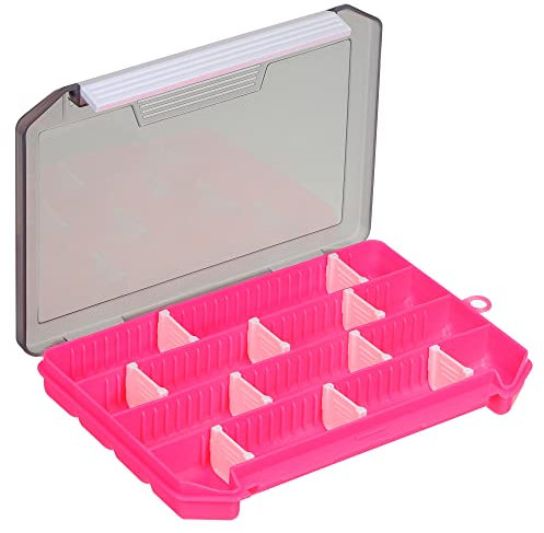 PATIKIL Wasserdichte Angeln Köder Box, Kunststoff Fisch Tackle Zubehör Speicher Organizer Container, rosa