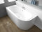 BADLAND Baignoire D'angle Originale 150 x 75 cm Gauche en Acrylique - Kit Complet Avec Tablier, Siphon, Design Moderne, Bonde Chromée, Pour 2 Personnes