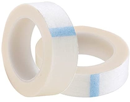 2 Rolls Micropore Surgical Tape,Hypoallergenic,Easy to Tear Adhesive Medical Tape Breathable Eyelash Extension Tape for Taping Bandages Eyelid Stickers DIY,Multipurpose Tape(1.25cm X 9m)