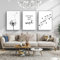 CULASIGN 3-teiliges Moderne Poster Set, Schwarz Weiß Löwenzahn Bilder Moderne Wandbilder, Bilder Wohnzimmer Deko Schlafzimmer Wanddeko Art ohne Rahmen (50x70cm)