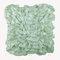 The HomeCentric Minzgrun Werfen Kissen Decken Vintage Style Ruschen Kissen Decken Wurfkissenbezuge 2 Stück, 50x50 cm, Solide Zeitgenossisch Kissenbezuge, Platz Satin Kissenbezuge - Mint Green Ruffles