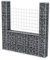 prissent Gabion en maille en U en acier galvanisé 160 x 20 x 150 cm Paniers de gabions de gabion pour pierres mur de gabions métalliques paniers de gabions barrière de jardin décorative