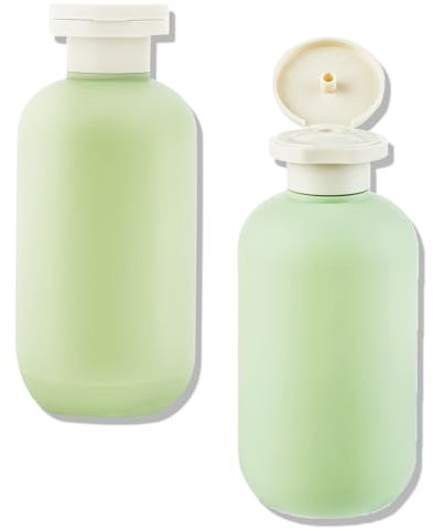 2 PCS 200 ML Flip Cap Shampoo Bottles,Refillable Plastic Travel Containers Empty With Disc Top Flip Bottles,Empty Travel Accessories Bottles for Shampoo Lotions Cream Body Wash Conditioner