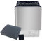 Saunaofen Thermolux 9KW mit Touch-Controller Gunmetal, Finnischer Elektro-Heizgerät Saunaheizung