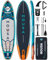 MOUSA Aufblasbares Stand-Up-Paddle-Board, 29,5 x 89,9 cm, stabiles langes SUP für 2 Personen/Familie, Schultergurt, 5 Griffe, 100 l Rucksack, Allround-Sup-Board, 3 abnehmbare Flossen