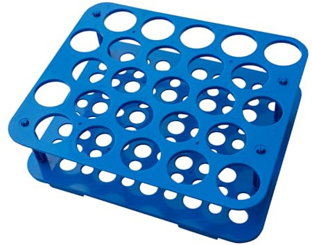 1 Stück 25 Brunnen Zentrifugenröhrchen Gestell, Zentrifugenröhrchen Rack Gefäßständer, Zentrifugenröhrchen Rack, Labor Kunststoff Röhrchenhalter, Reagenzglashalter Regal für 50ml Zentrifugenröhrchen