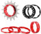 Yundxi Singlespeed Umrüstsatz Fixie-Kassette 12T13T/14T/15T/16T/17T/18T/19T/20T/21T/22T MTB Einzel-Gang Umbausatz (14T,Rot)