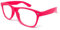 WS UK Adults Clear Lens Glasses - Unisex with UV400 Protection (Hot Pink)