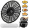 Air Fryer Replacement Grill Pan Fit For Power Gowise Air Fryers, Diameter,Crisper Pan,Air Fryer Accessories, Non-Stick Air Fryer Pan(Gift: 100 air fryer filter papers) (Oval 21X20CM)