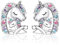 LICHUANUK Einhorn Ohrringe für Mädchen Sterling Silber, Geburtstagsgeschenke für Mädchen Einhorn Schmuck, Geburtstagsgeschenke für Mädchen, Mutter-Kind-Modelle