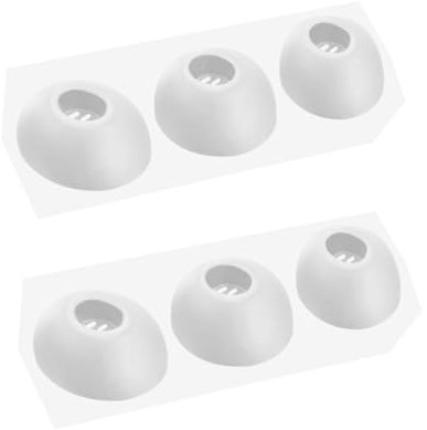 3 paia di punte per auricolari di ricambio compatibili con Huawei Freebuds 4i/5i, punte in silicone per auricolari copri auricolari in Ear Earpads (S/M/L) (bianco)