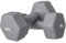 SPORTNOW Set 2 Manubri Esagonali da 2x9 kg in Metallo e Plastica, 2 Manubri Pesi con Impugnatura Antiscivolo, 25x11x11 cm, Grigio