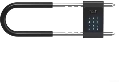 ZAMETTER Glass Door Fingerprint Lock U-shaped Shop Front Electronic Lock With Key Password Lock Electric Motorcycle Smart Lock