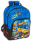 safta Hot Wheels Let's Race Schulrucksack für Kinder, ideal für Kinder verschiedener Altersgruppen, bequem und vielseitig, Qualität und Widerstandsfähigkeit, 32 x 15 x 42 cm, Blau/Schwarz, M, Casual
