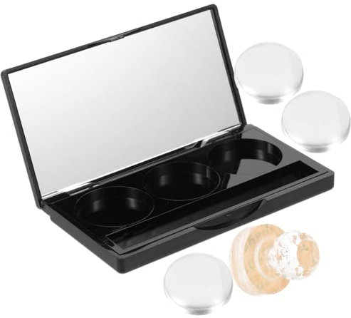 FRCOLOR Empty Eye Shadow Palette Black Makeup Storage Tray for Eyeshadow Pans for Makeup Organiser Storage