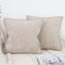 OYIMUA Kissenbezug 50x50 Beige 2er Set Weiche Chenille Kissenbezüge Textur Bambusfugen Sofa Dekokissen Edel und Luxus Kuschelkissen für Wohnzimmer Schlafzimmer & Heimdekoration