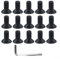 Tornillos de cabeza recortadora de hierba, cortador de cepillo de cabeza recortadora, accesorio con 1 llave de nailon, tornillos de cabeza de corte de césped, cabezal de recortadora de aluminio, fácil