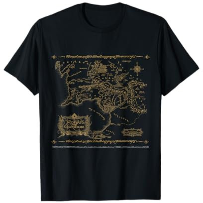 Karte von Rohan und Gondor Mittelerde-Abenteuer T-Shirt