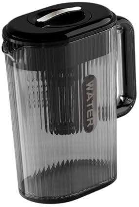 Ronyme Brocca con Beccuccio E Filtro, Brocca d'Acqua per tè Freddo E Cene All'aperto, Nero