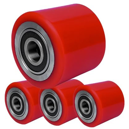 Roulettes de tambour de charge en nylon, rouleaux de transpalette, 4 rouleaux de transpalette(80x60)