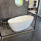ECOLAM freistehende Badewanne Olia 160x75 cm I moderne Standbadewanne Wanne Top QUALITÄT Acrylwanne I Komplett Set Click Clack Design