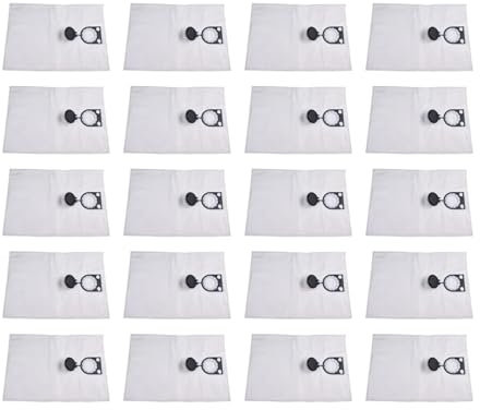 Lot de 20 sacs à poussière compatibles avec les aspirateurs robots Bosch, GAS 35 L SFC+ et GAS 35 M AFC. Sacs latéraux for robots de nettoyage féminins.