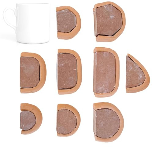 Herramienta Para Fabricar Asas Cerámicas, Juego De 9 Piezas De Molde De Tallado En Madera, Herramienta Para Hacer Asas De Taza, Para Modelado Escultura Arte En Hogar Estudio Aula Para Principiantes Ad