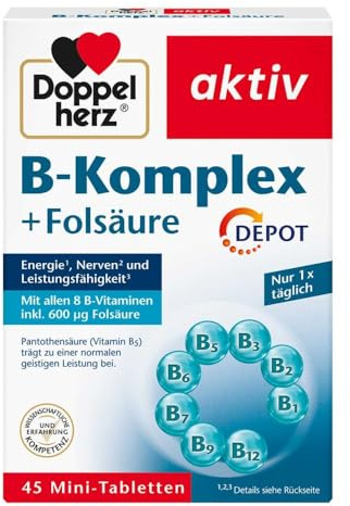 Doppelherz B-komplex + Folsäure Tabletten 45 stk